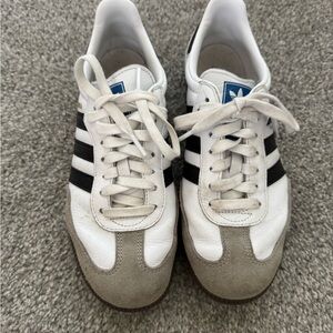 Adidas Women’s White and Black Classic Sneakers